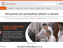 Tablet Screenshot of membrain.cz